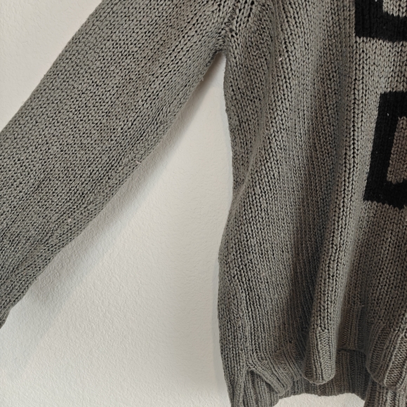 Wooden Ships “Lazy Day” Cozy Knit Sweater S/M Gray Mohair Blend Relaxed Fit - Picture 9 of 13